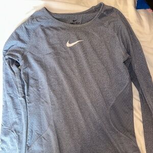 Nike Pro Girls Size XL Tight Fit Training Shirt Long Sleeve